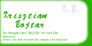 krisztian bojtar business card