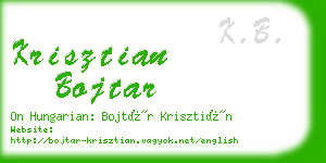 krisztian bojtar business card